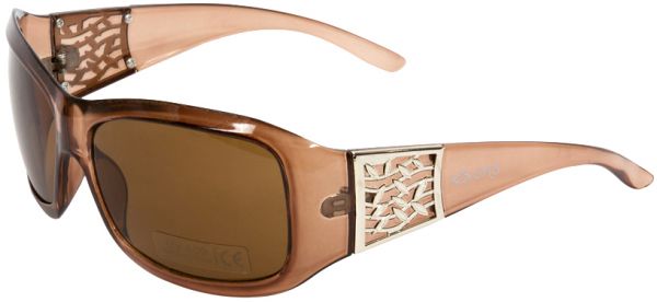 Ons Sunglass Trans Brown Frame left Side View
