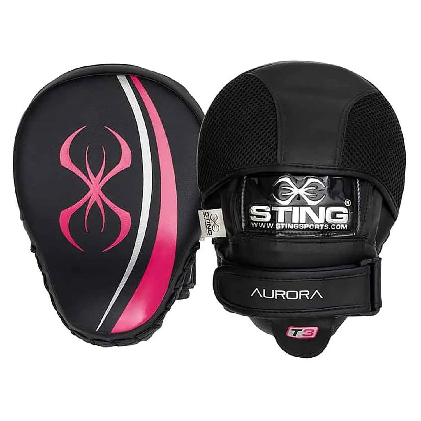 Sting Women Focus Mitt Black Pink Front and Back View