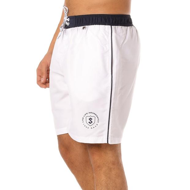 Scipo Mens Shorts White Left Side View