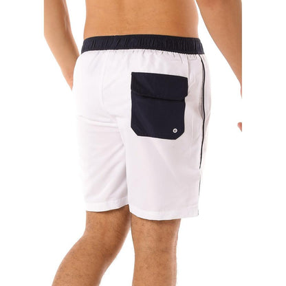 Scipo Mens Shorts White Back View