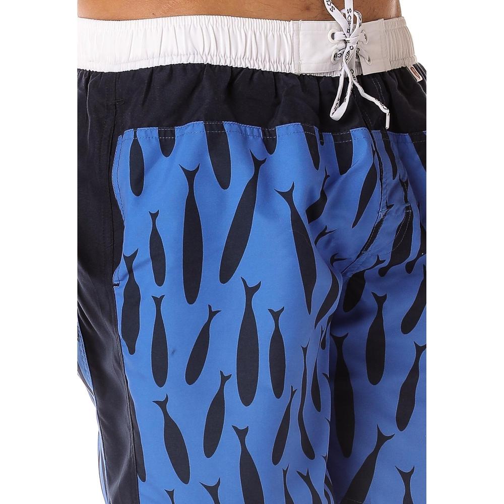 Scipo Mens Shorts Blue Close up View