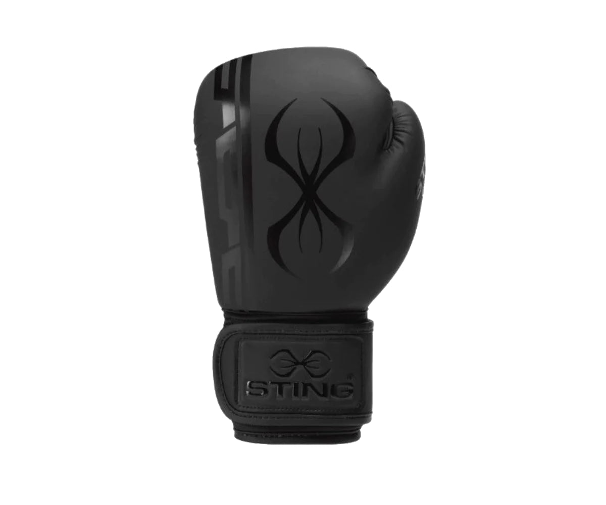 Sting Boxing Glove Black Back Side View