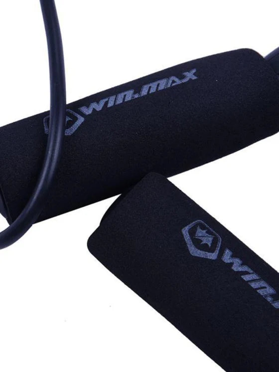 Winamx Foam Handle Jump Rope Black Side Views