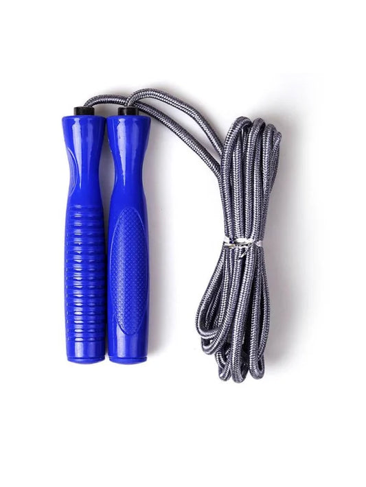 Winmax Double Braided Jump Rope Blue Grey Right Side View