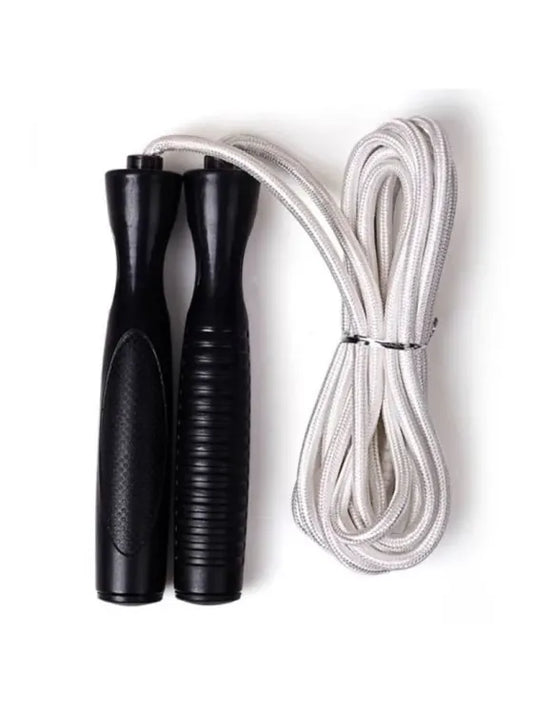 Winmax Double Braided Jump Rope Black White Right Side View