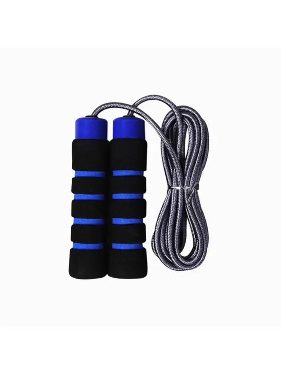 Winmax Double Braided Jump Rope Blue Grey Side View