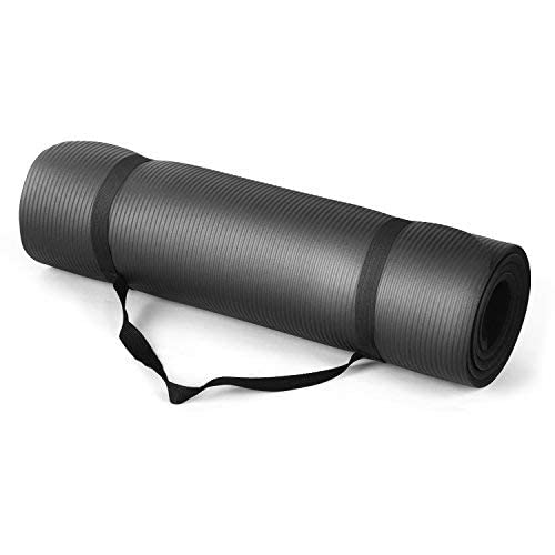 Winmax Unisex Adult Nbr Yoga Mat - Black, (WMF09884H)