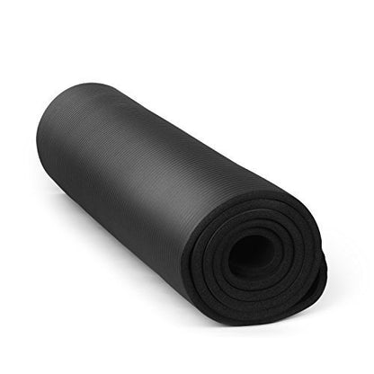 Winmax Unisex Adult Nbr Yoga Mat - Black, (WMF09884H)