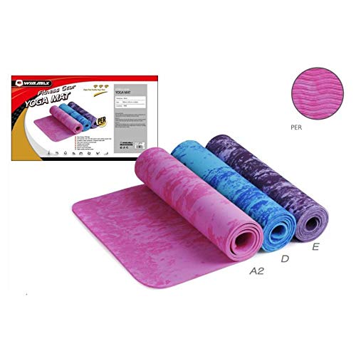 Winmax PER NON SLIP Yoga Mat- Purple,Pink,Blue (WMF73304)