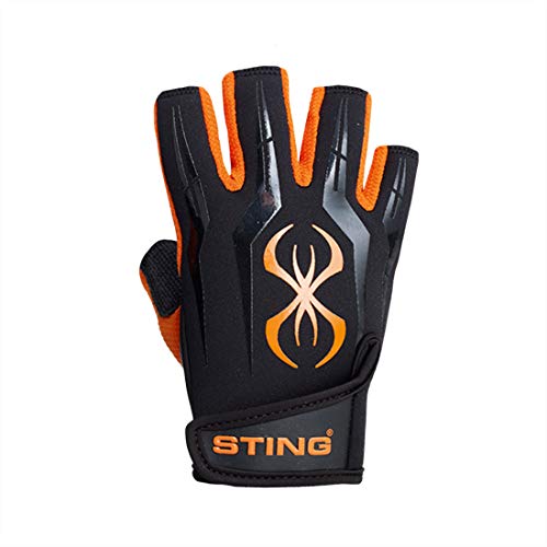 Sting Fusion Training GlovesBlack Orange Back Side View