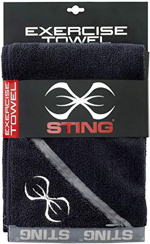 Sting Towel Black  Front Side View