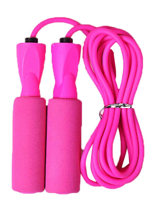 Winmax Weighted Rubber Jump Rope Pink Side Views