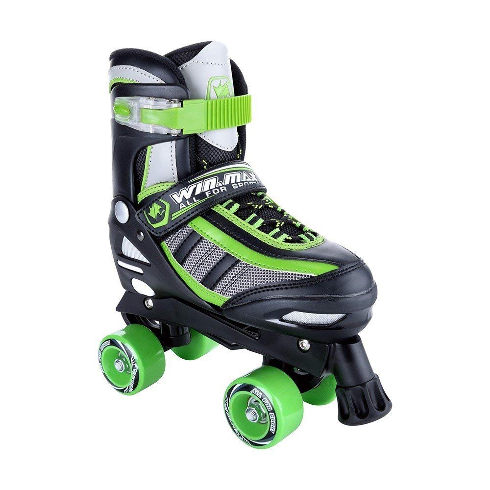 Winmax Inline Skate Green Black Front Side View