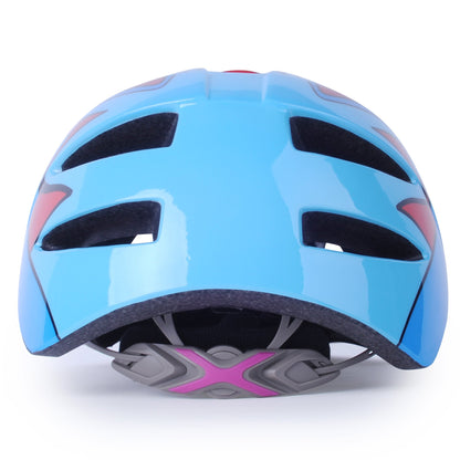 Winmax Kids Cycling Helmet Blue Back Side View