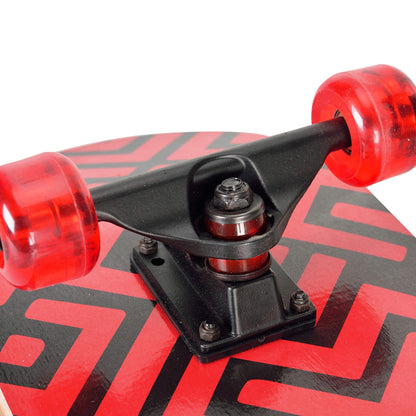 Winmax Skateboard Red White Black Design Front Wheel View