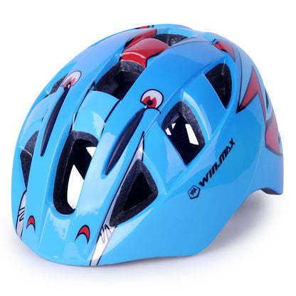 Winmax Kids Cycling Helmet Blue Rear Left View